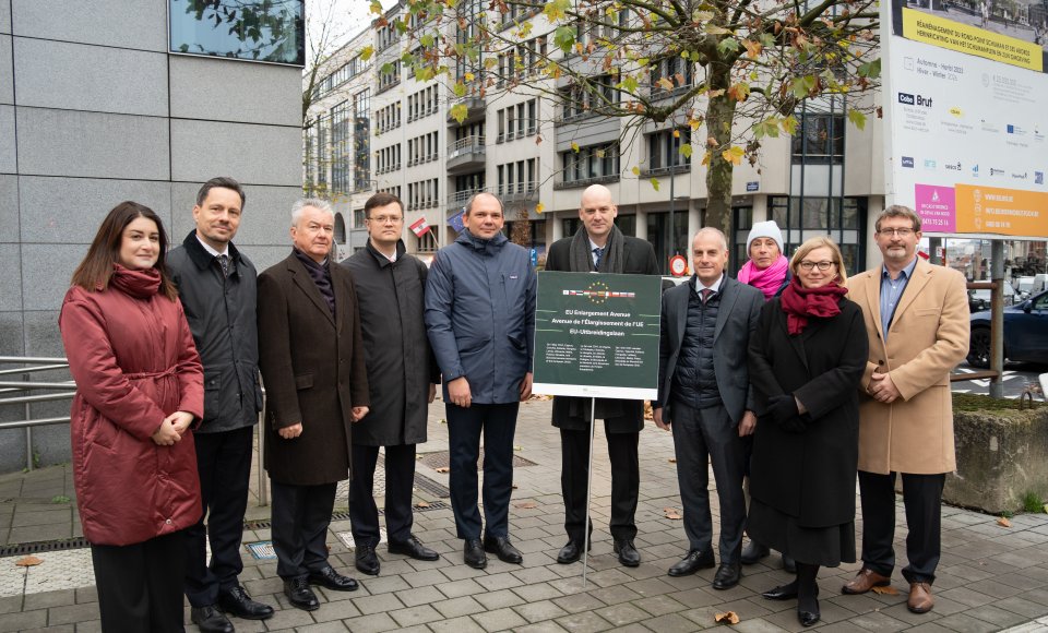 Briuselyje Lietuvos iniciatyva pasodinta 2004 m. didžiosios ES plėtros progai skirta medžių alėja