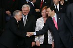 President Lech Kaczynski, President Valdas Adamkus, President Tarja Halonen, Preisent of the European Commission Jose Manuel Barroso 